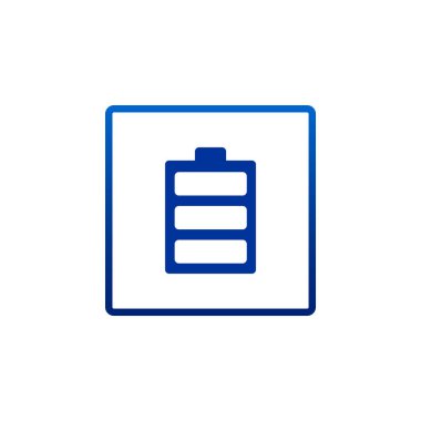 Pil düz stil simgesi