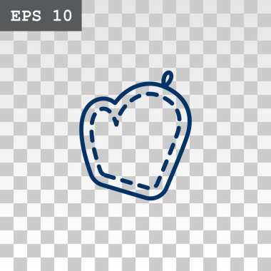 Potholder düz stil ikonu