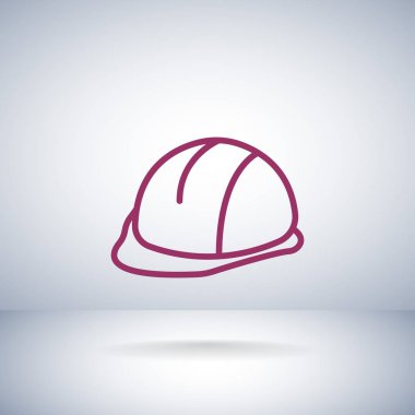 kask düz stil ikonu