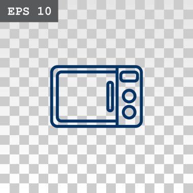 mikrodalga düz stil ikonu