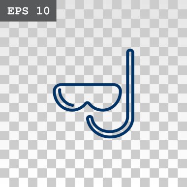 maske ve şnorkel simgesi