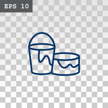 Kova düz stil ikonu