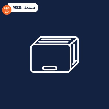 ekmek kızartma makinesi düz stil ikonu