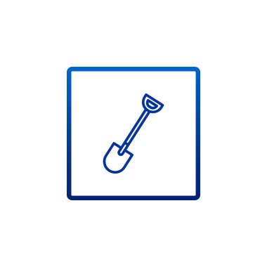 Kürek düz stil ikonu