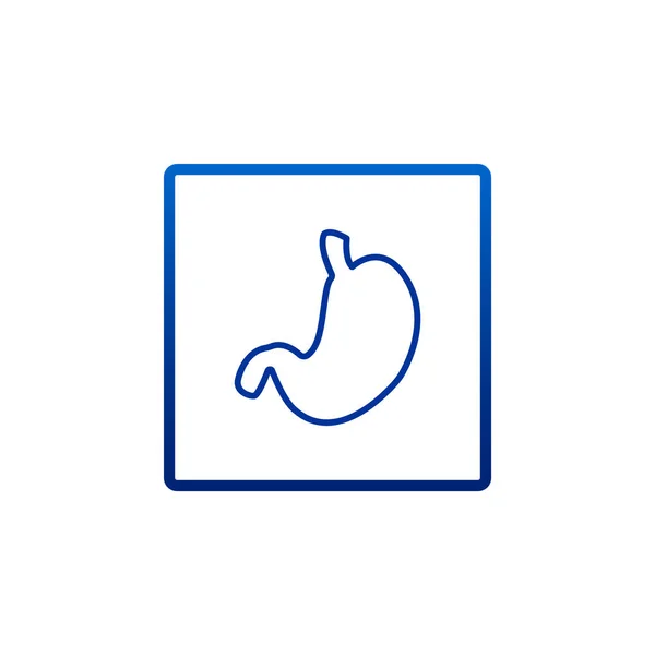 Ícone de órgão do estômago humano —  Vetores de Stock