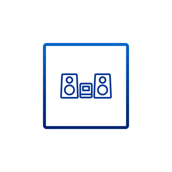 Akoestische systeempictogram — Stockvector