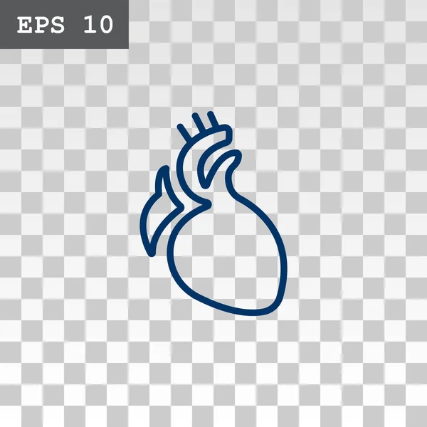 Srdce ploché styl ikony — Stockový vektor