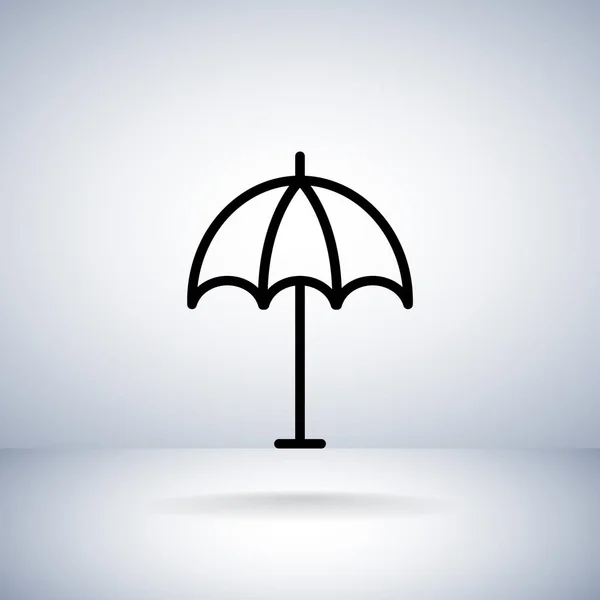 Guarda-chuva, ícone de guarda-sol — Vetor de Stock