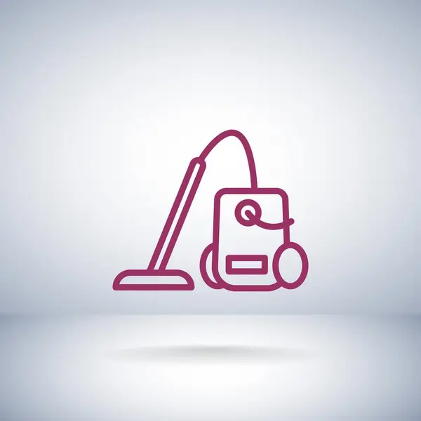 Ikon vacuum cleaner - Stok Vektor