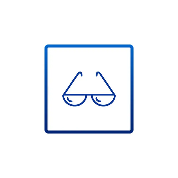Gafas de sol icono de estilo plano — Vector de stock
