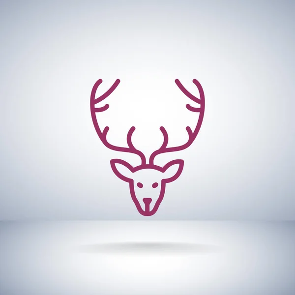 Design of Deer icon — Stock Vector