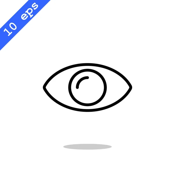 Eye flat style icon — Stock Vector