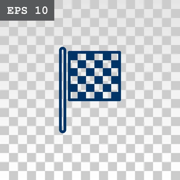 Ikona flagi z szachownicą wyścigu — Wektor stockowy