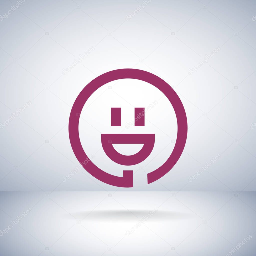 smiley and plug icon