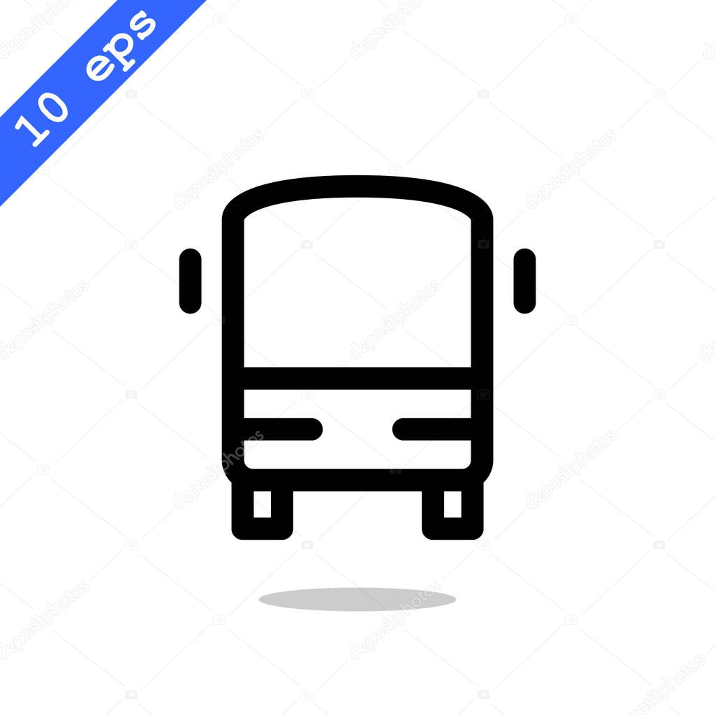 Bus flat style icon