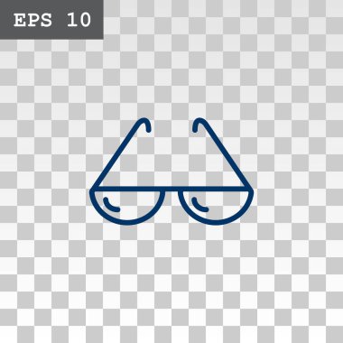 güneş gözlüğü düz stil ikonu