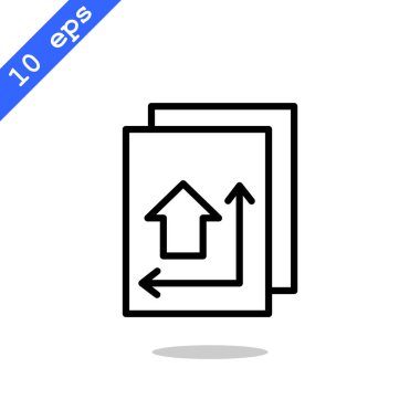 ev planı düz simgesi