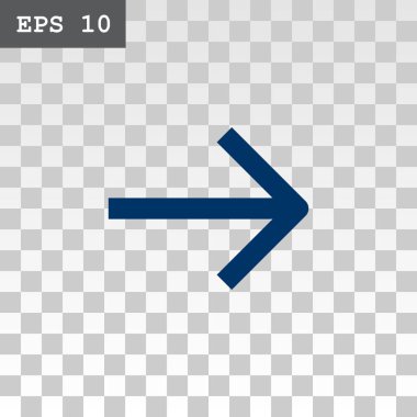 ok düz stil simgesi