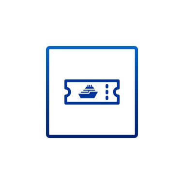 Cruise Gemi bilet simgesi