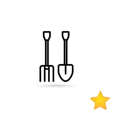 Dirgen ve kürek simgesi