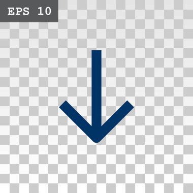 ok düz stil simgesi