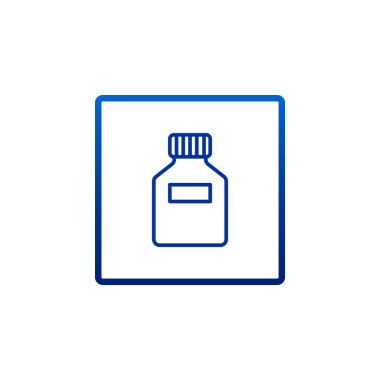 şişe düz stil ikonu