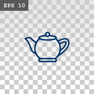 Çaydanlık düz stil ikonu