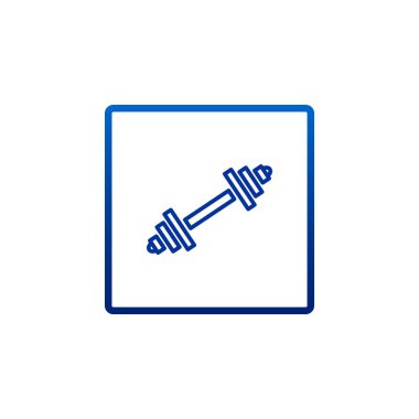 Dumbbell düz stil ikonu