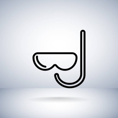 maske ve şnorkel simgesi