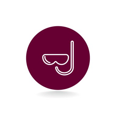 maske ve şnorkel simgesi