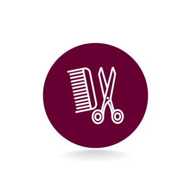 tarak ve makas simgesi