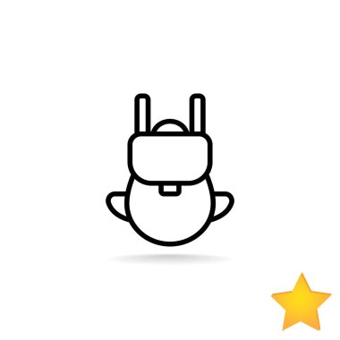 Sırt çantası simgesini hiking