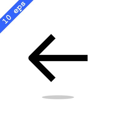 ok düz stil simgesi