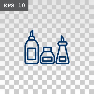 mutfak şişeler, konteyner simgesi