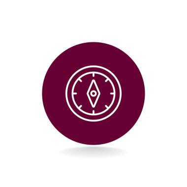 Pusula düz stil ikonu