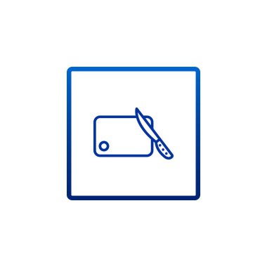 kesme tahtası ve bıçak simgesi