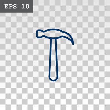 Çekiç düz stil ikonu