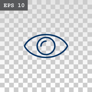 göz düz stil ikonu