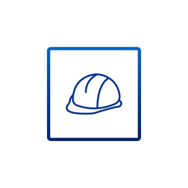 kask düz stil ikonu