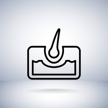 insan saç ve Cilt simgesini