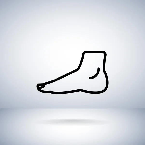 Икона человеческой ноги — стоковый вектор