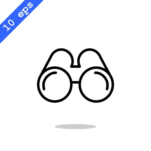 Gafas Icono plano — Vector de stock