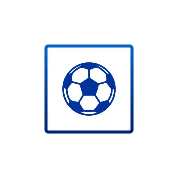 Icono de pelota de fútbol — Vector de stock