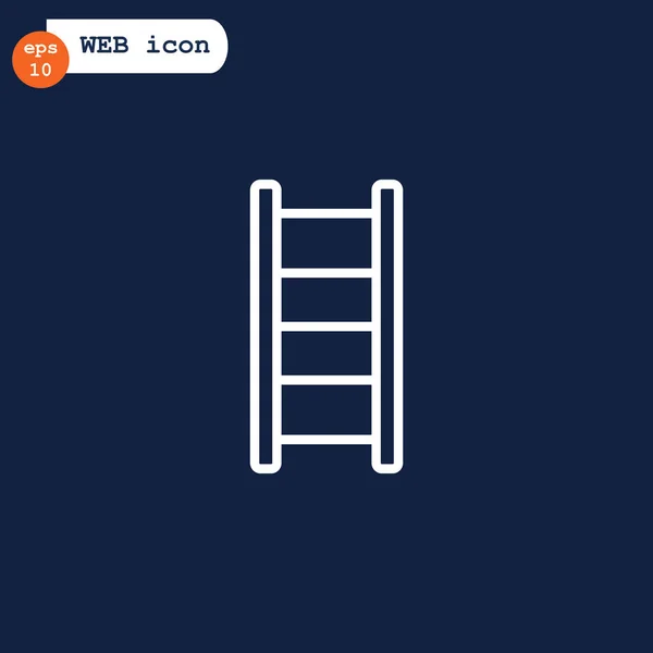 Ícone web escada — Vetor de Stock