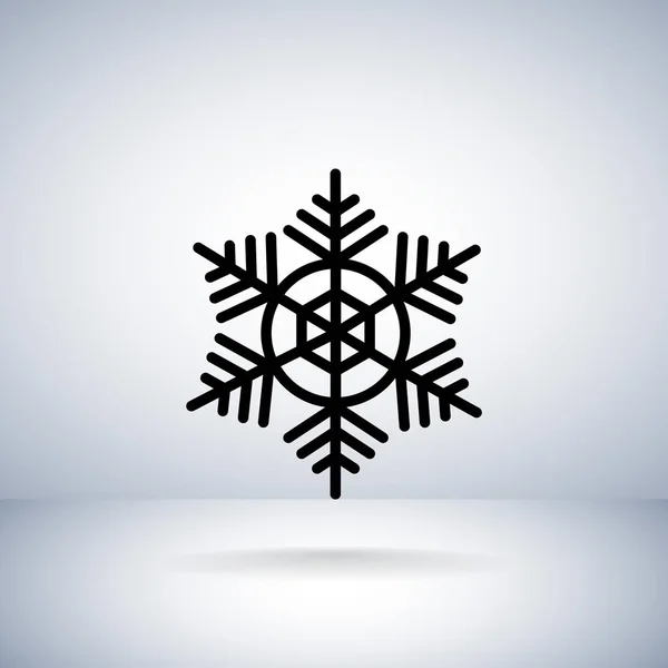 Snöflinga platt stilikon — Stock vektor