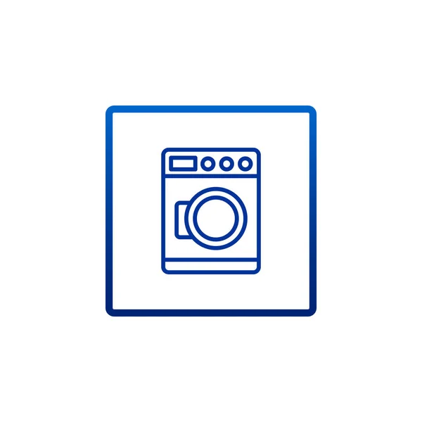 Pictogram wasmachine — Stockvector