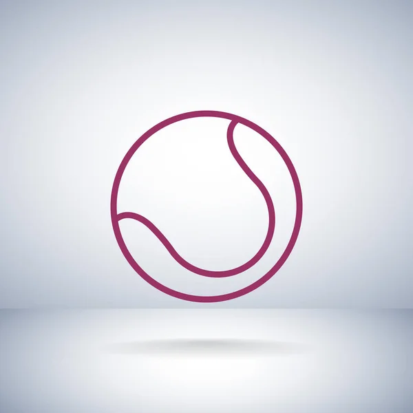 Εικονίδιο web μπάλα του τένις — Διανυσματικό Αρχείο