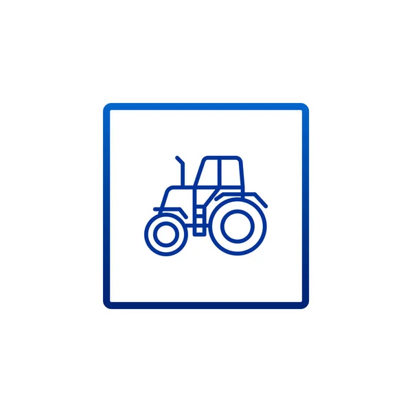 Tractor icono web — Vector de stock