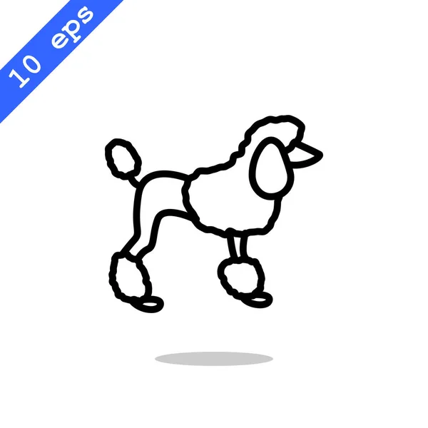 Icona web cane — Vettoriale Stock
