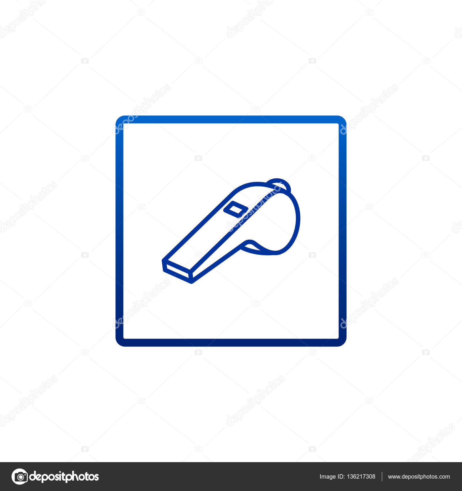 Icono de silbato de árbitro Vector de stock #136217308 de ©Mr.Webicon, image size:1600x1700